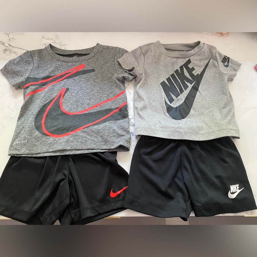 2 count 12 month Nike outfits. Like new condition